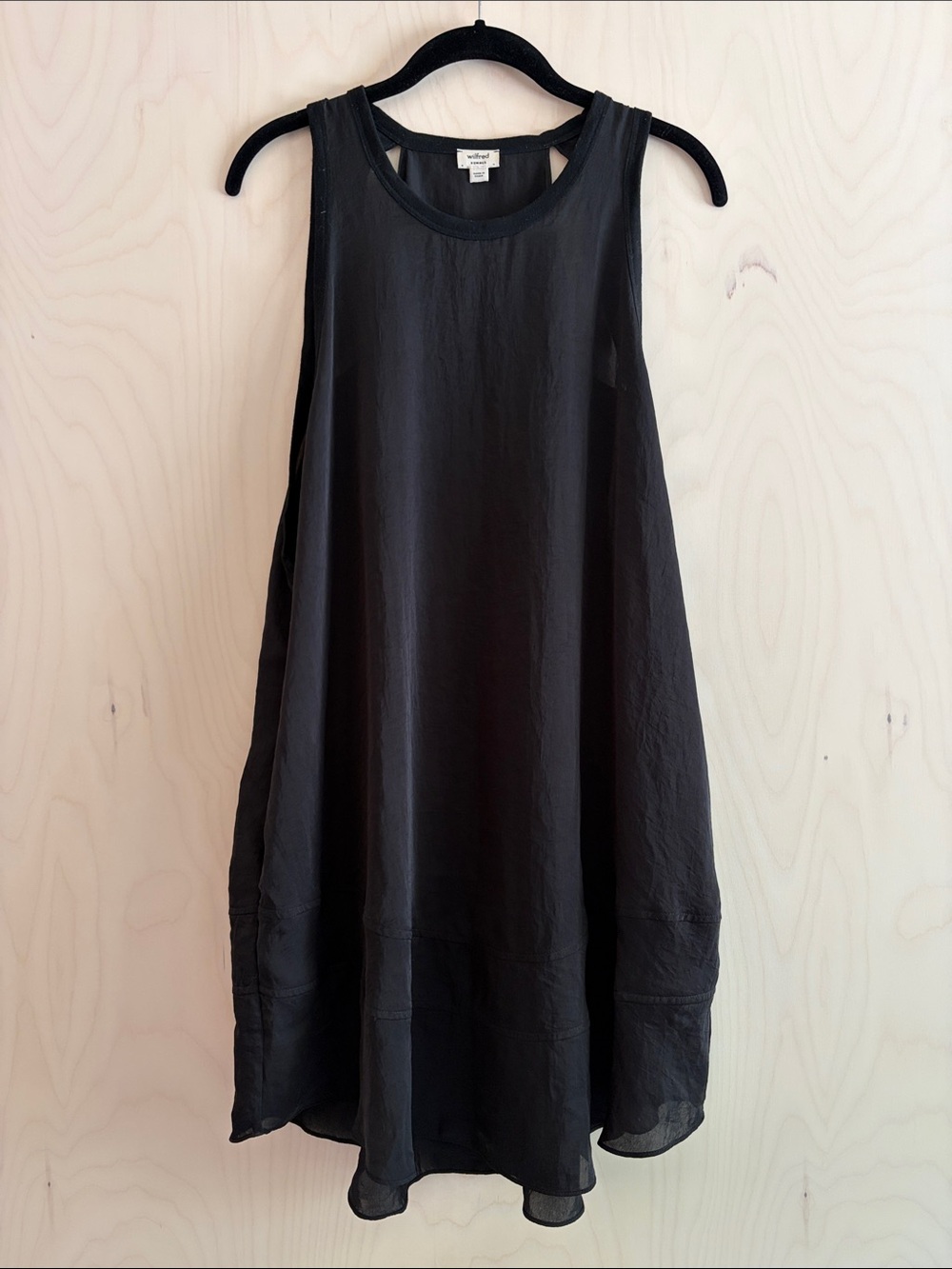 Wilfred Black A-Line Mini Dress
